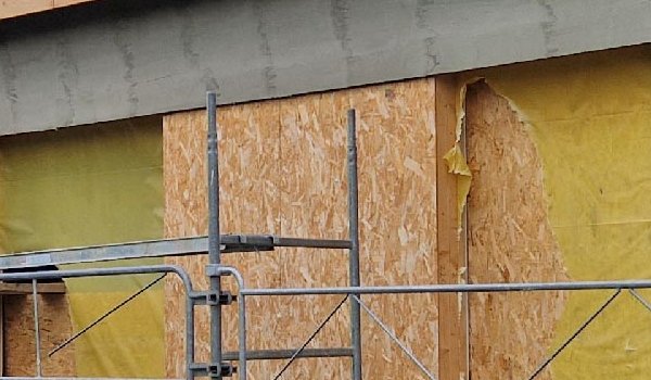 Photo de la réalisation Construction de deux maisons jumelles en ossature bois destiné à la location.