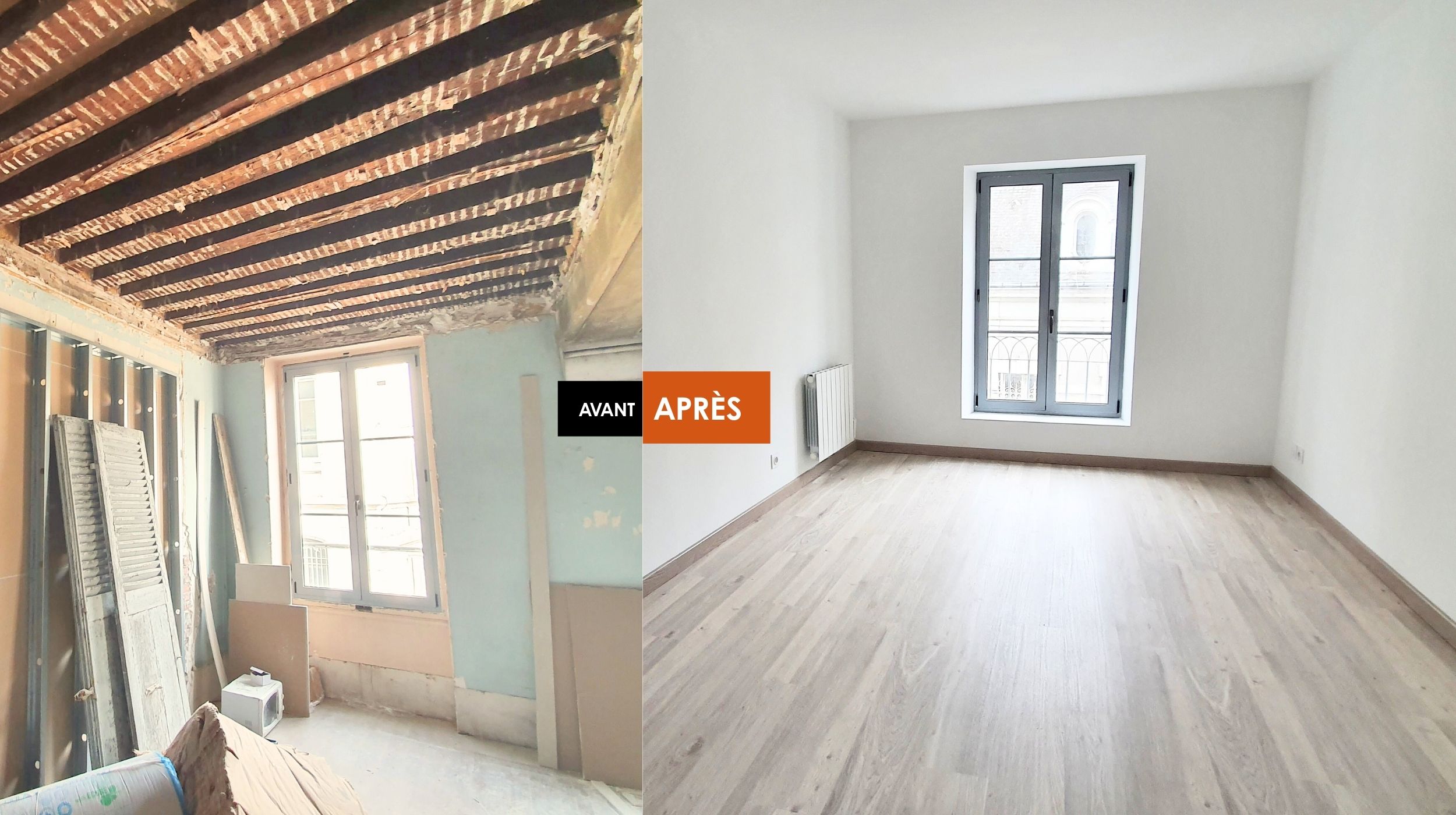 Réhabilitation d'une maison bourgeoise de cœur centre-ville protégé - (…)