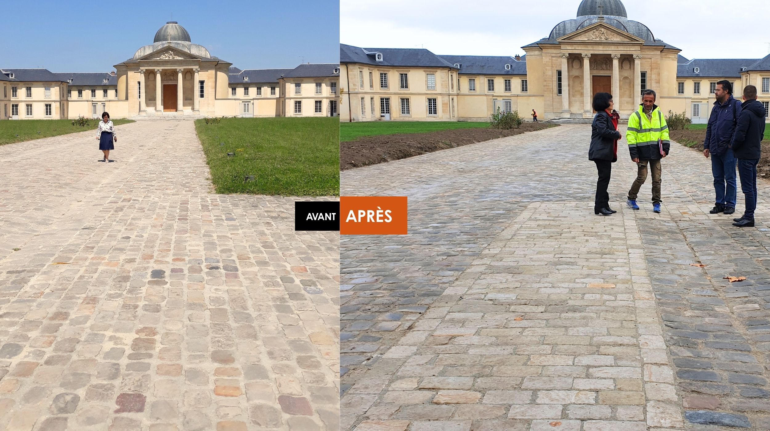 Mise aux Normes PMR de la Cour d'Honneur du Lycée Hoche - Versailles